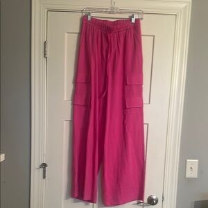 Women's Pink Cargo Pants